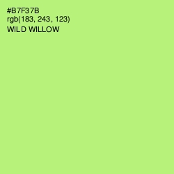 #B7F37B - Wild Willow Color Image